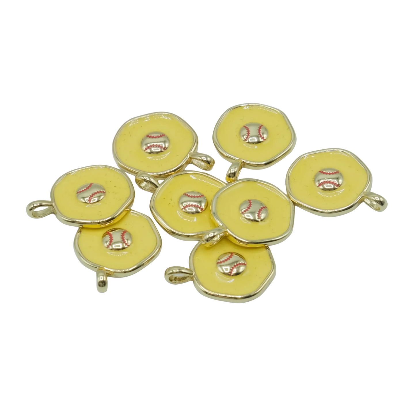 Baseball Charm Pendant | 18K Gold-Filled