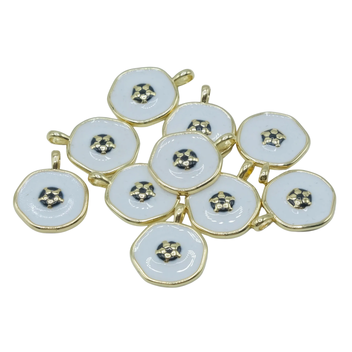 Soccer Charm Pendant | 18K Gold-Filled