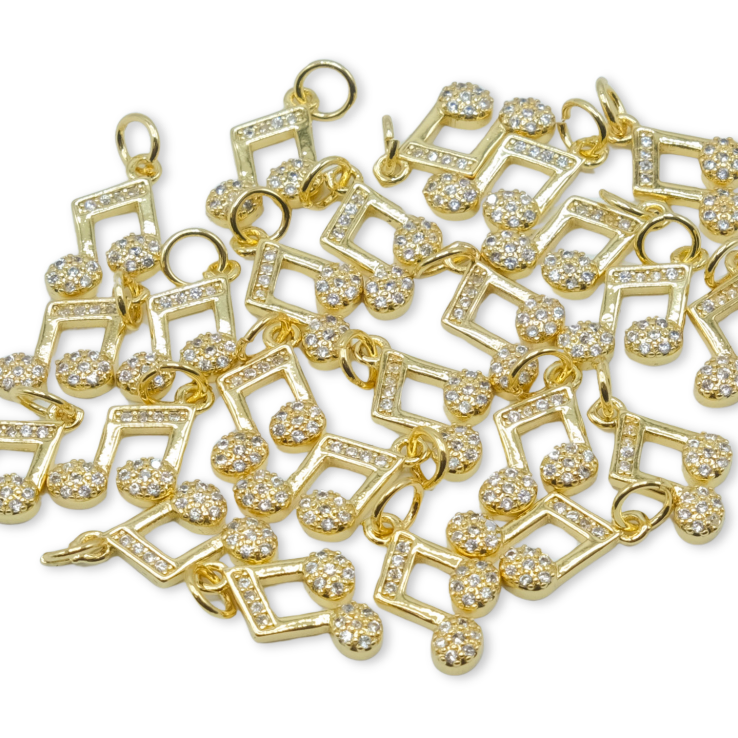 Music Note Charm with Studs