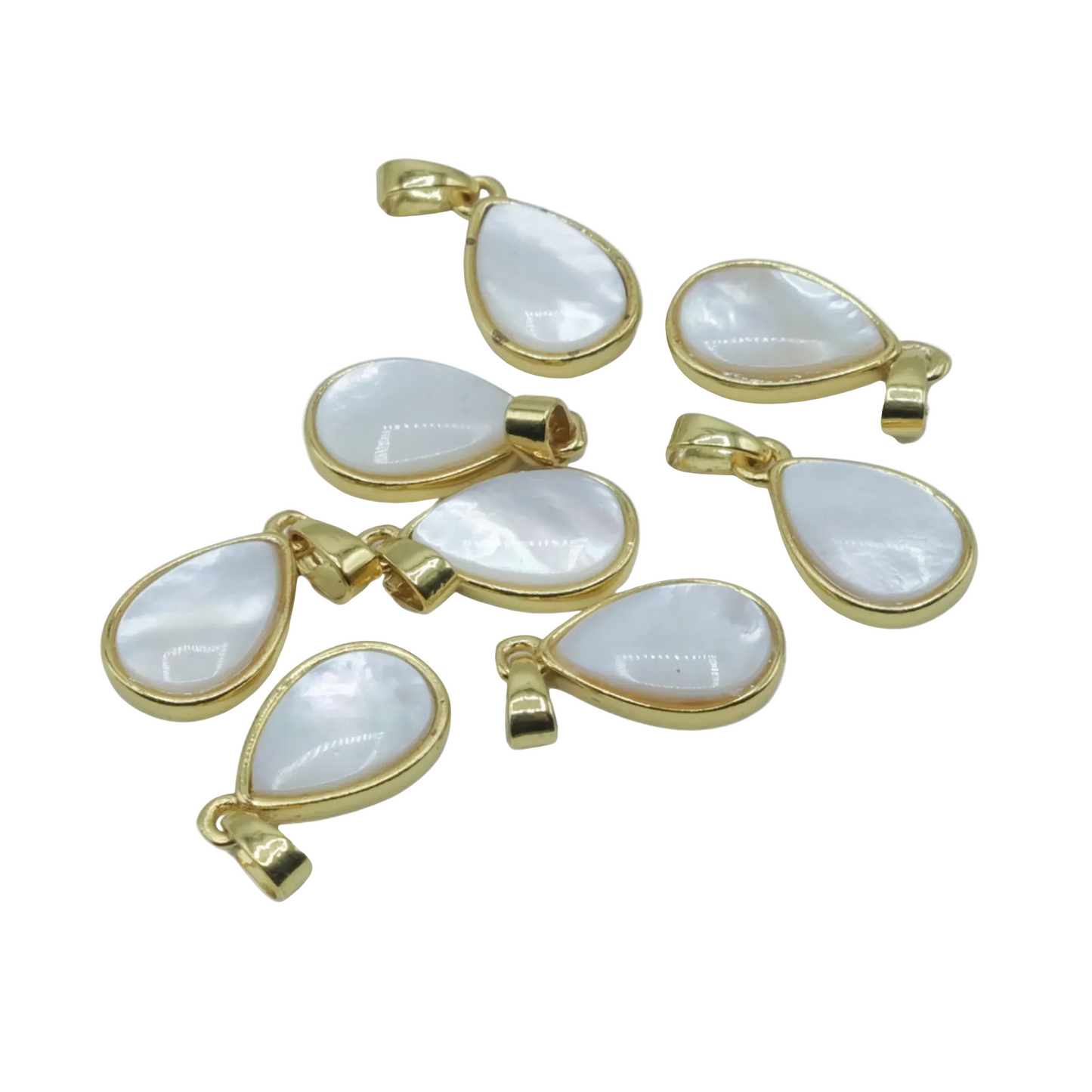 Teardrop Pearl Charm Pendant | 18K Gold-Filled