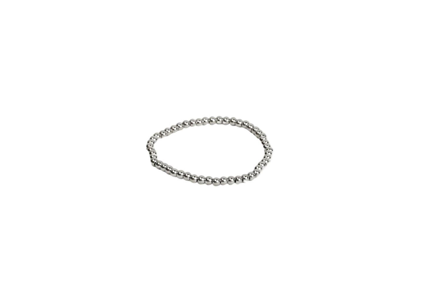 Metallic Beaded Stretch Bracelet
