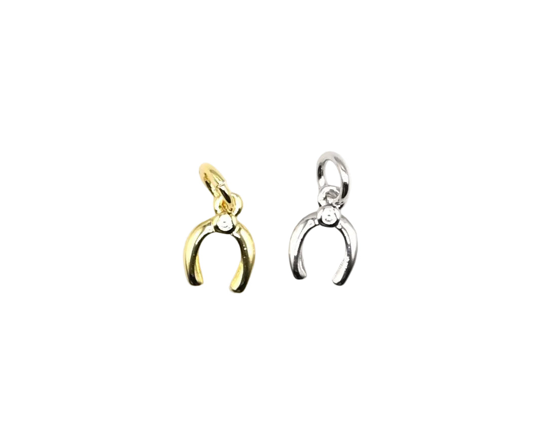 Mini Horseshoe Charm | 18K Gold-Filled & Silver Plated