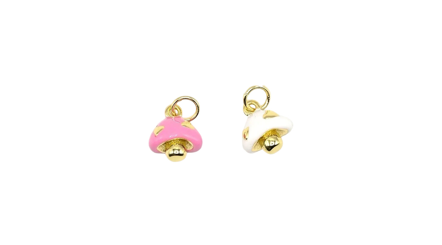 Mini Mushroom Charm | 18K Gold-filled