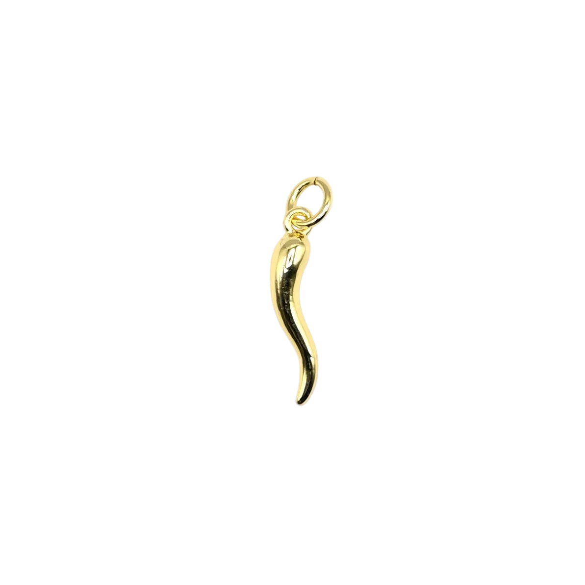 Italian Horn Chili Pepper Charm Pendant | 18K Gold-Filled