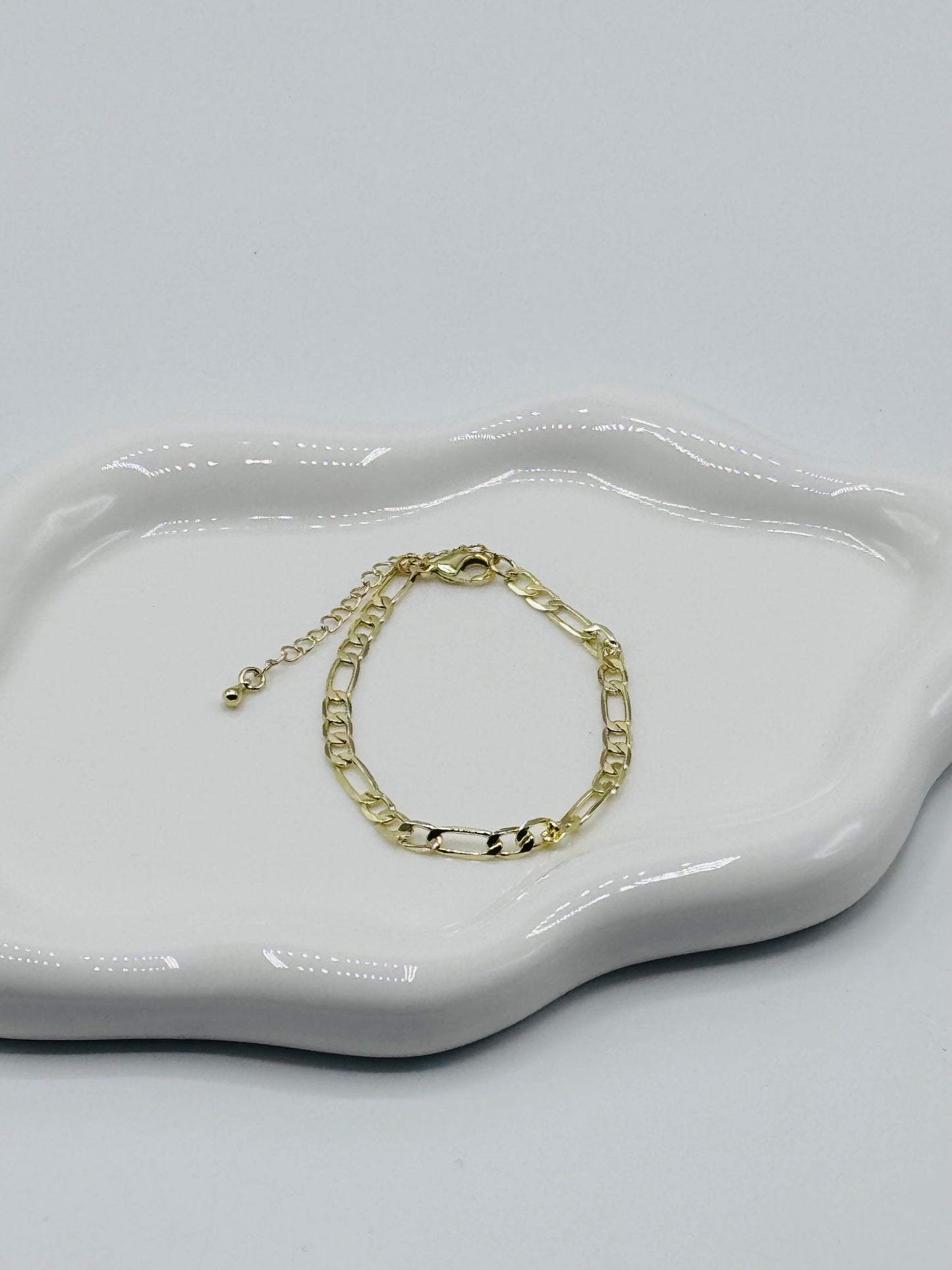 Figaro Bracelet 18K Gold filled