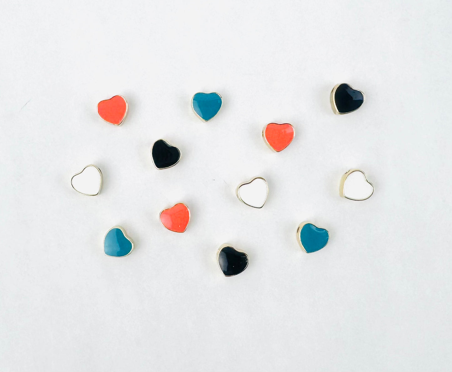 Style 69 - 18K Gold Filled Colorful Heart Charm