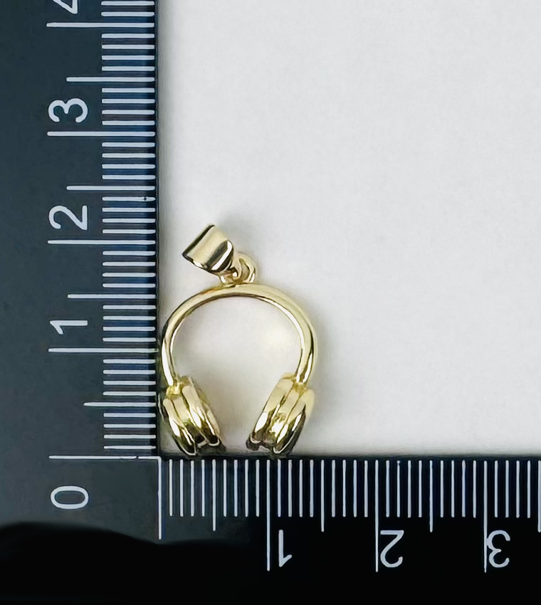 Style 68 - 18K Gold Filled Headphone Music Charm