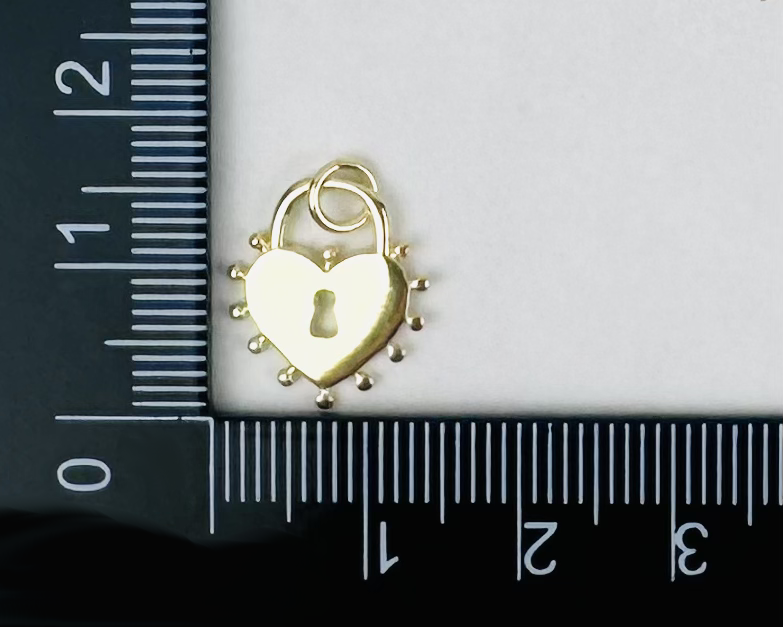 Style 59 - 18K Gold Filled Heart Lock Charm