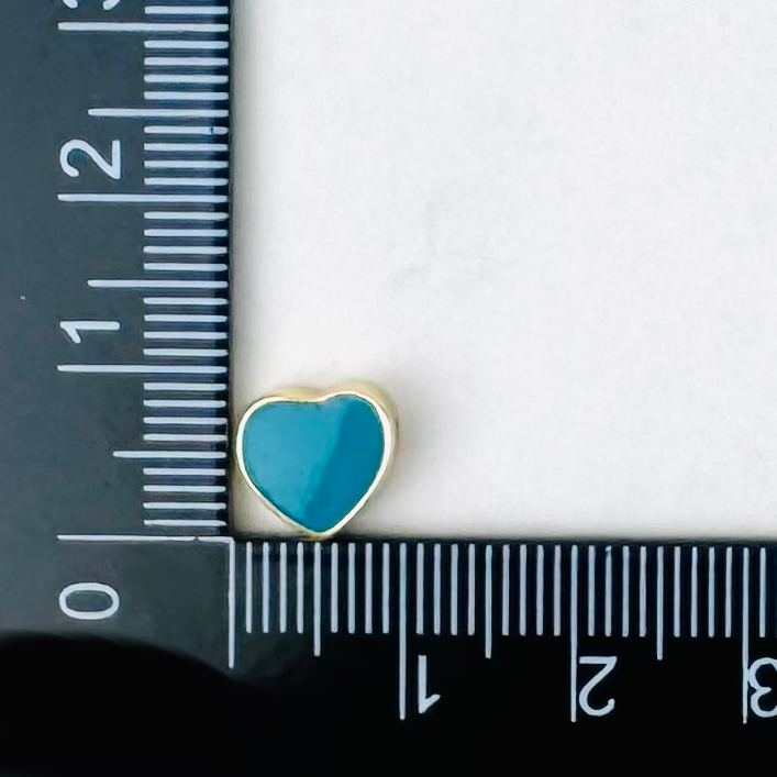 Style 69 - 18K Gold Filled Colorful Heart Charm