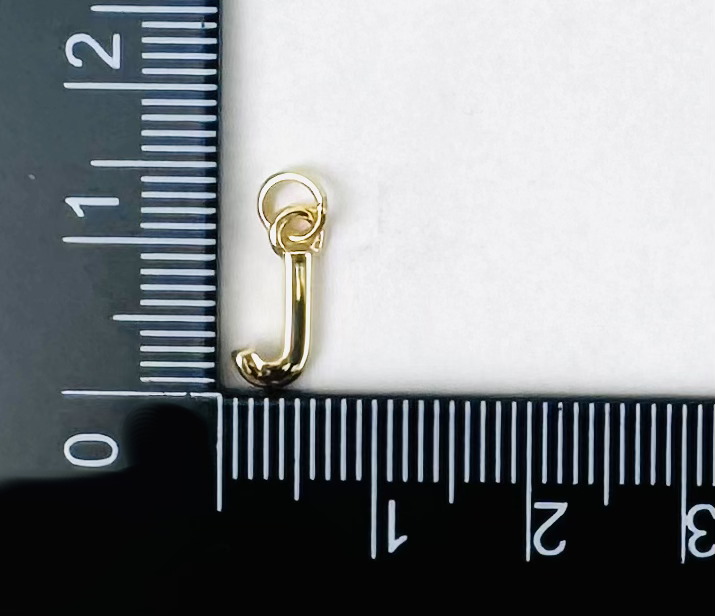 Letter Charm 1 - 18K Gold Filled Small Flat Letters