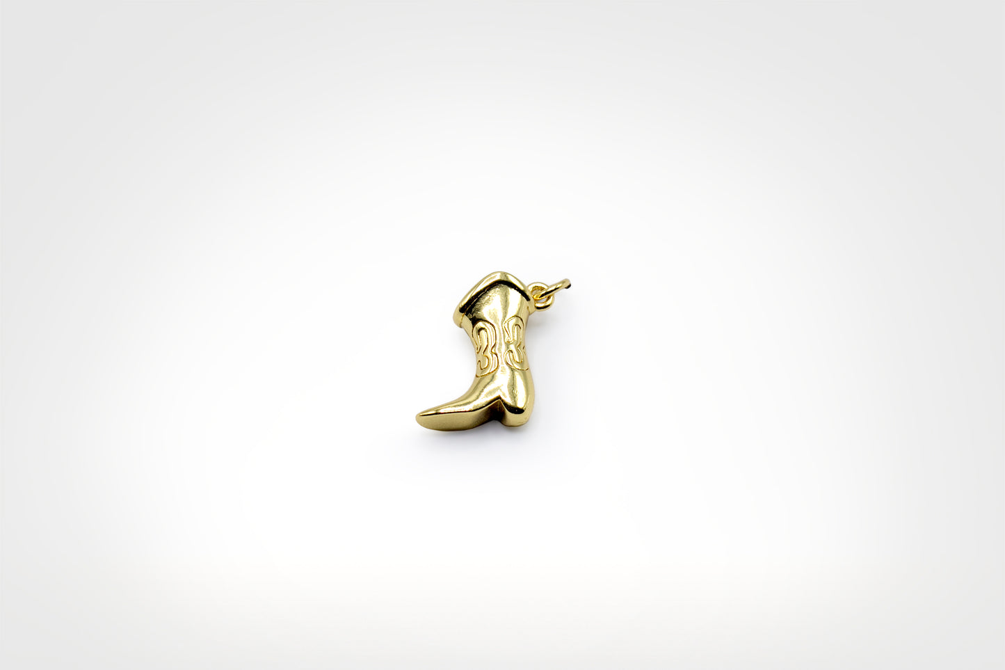 Gold Cowboy Boot Charm