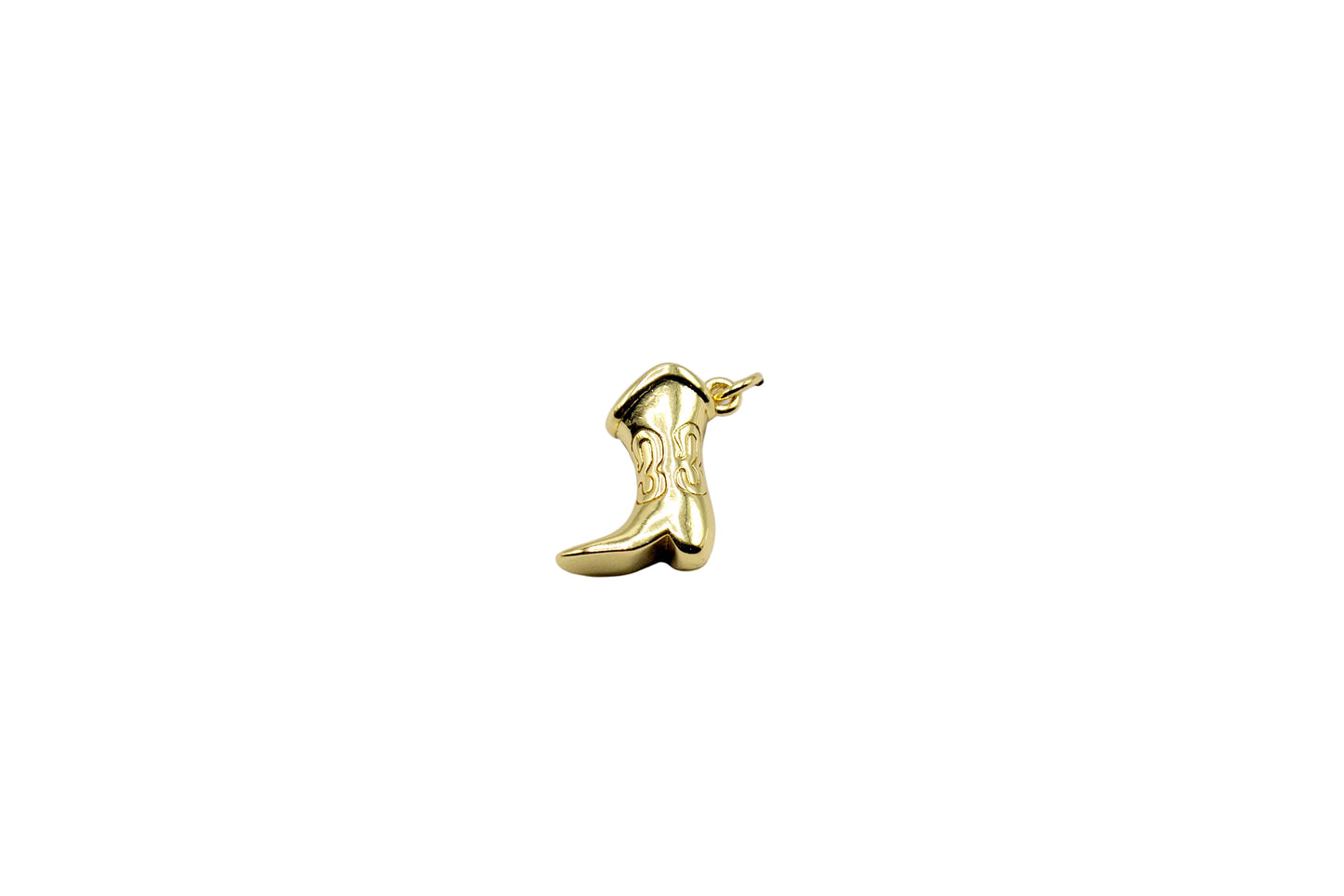 Classic Cowboy Boot Charm | 18K Gold-Filled & Silver Plated