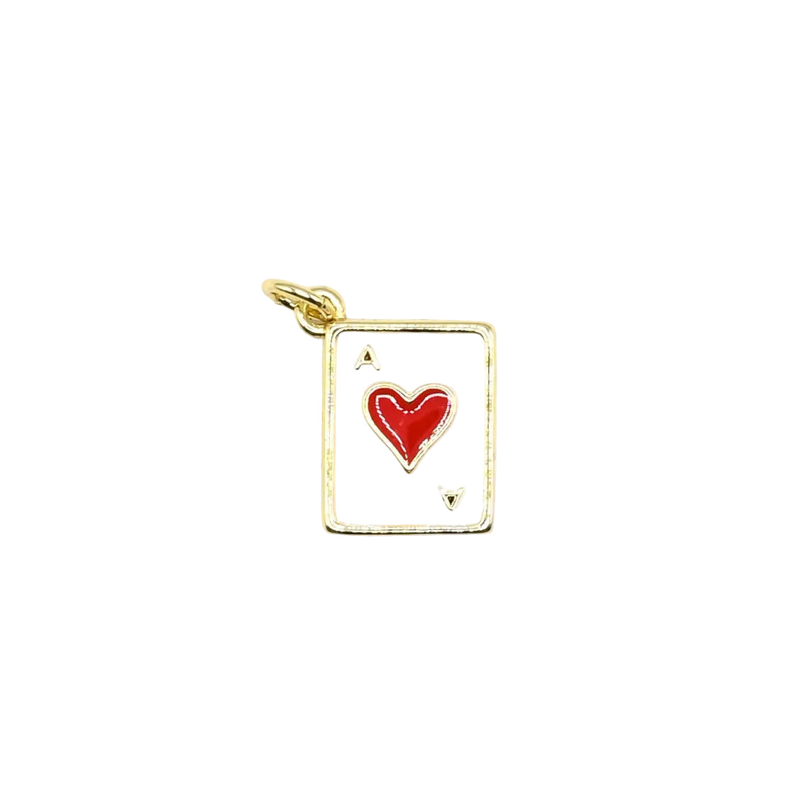Ace of Hearts Charm Pendant | 18K Gold-Filled