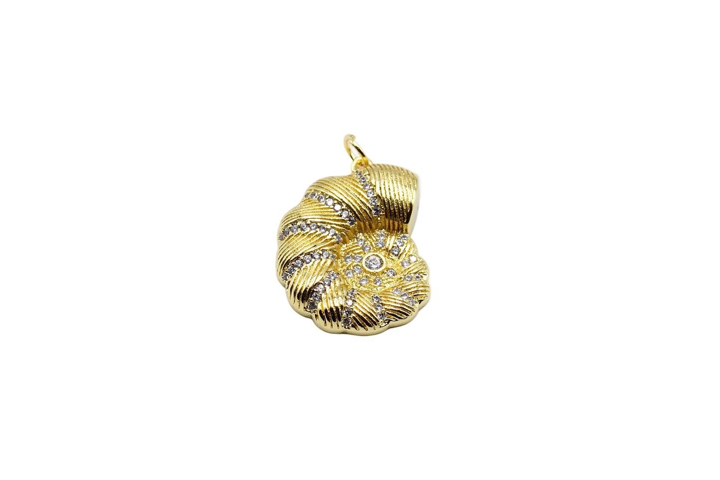 Golden Seashell Statement Charm | 18K Gold-Filled