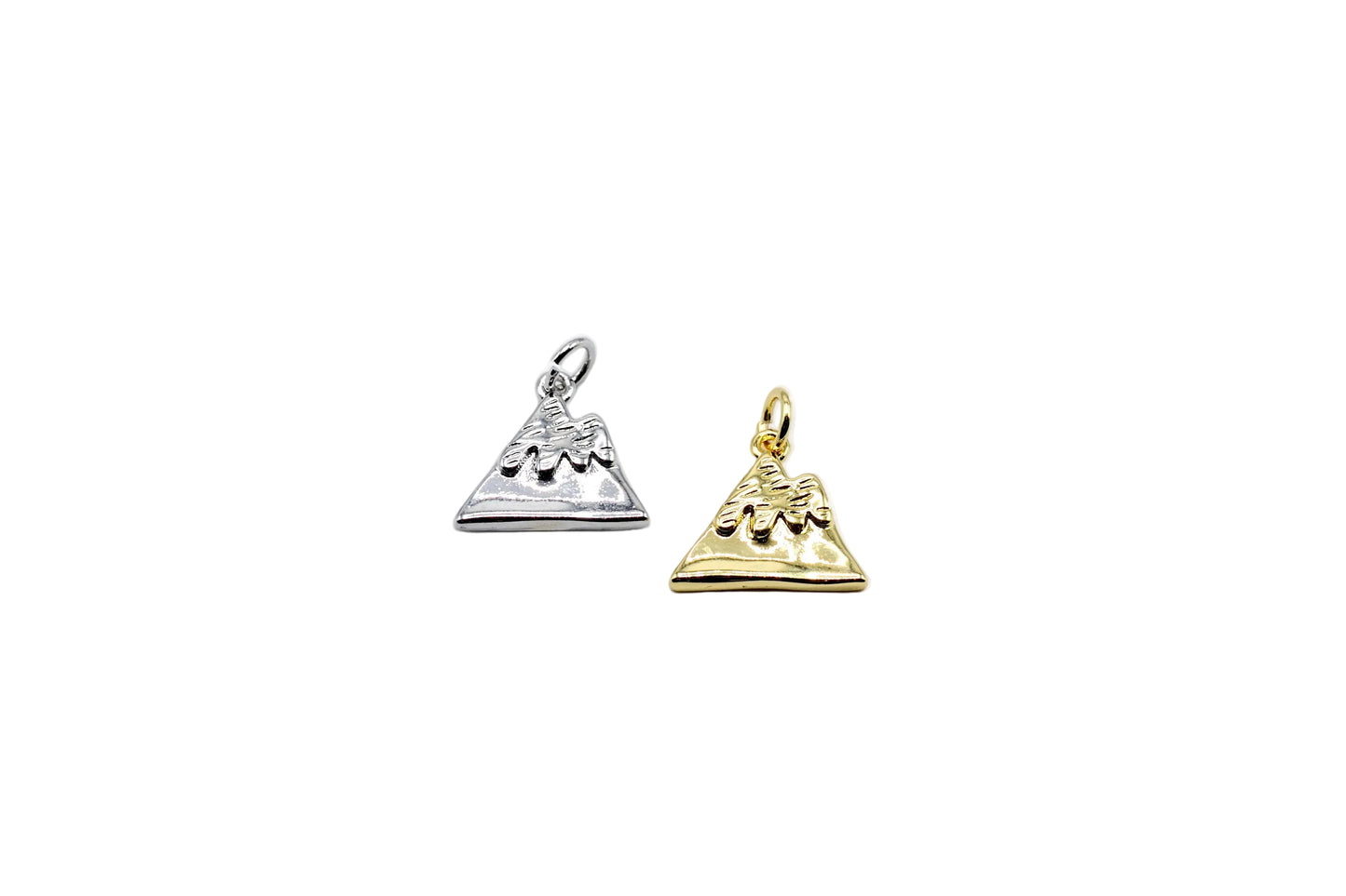 Mountain Peak Charm Pendant | 18K Gold-Filled & Silver Plated