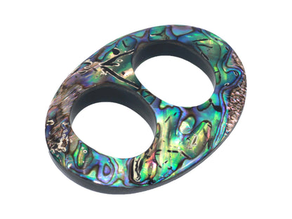 Abalone Shell Scarf Ring - Large
