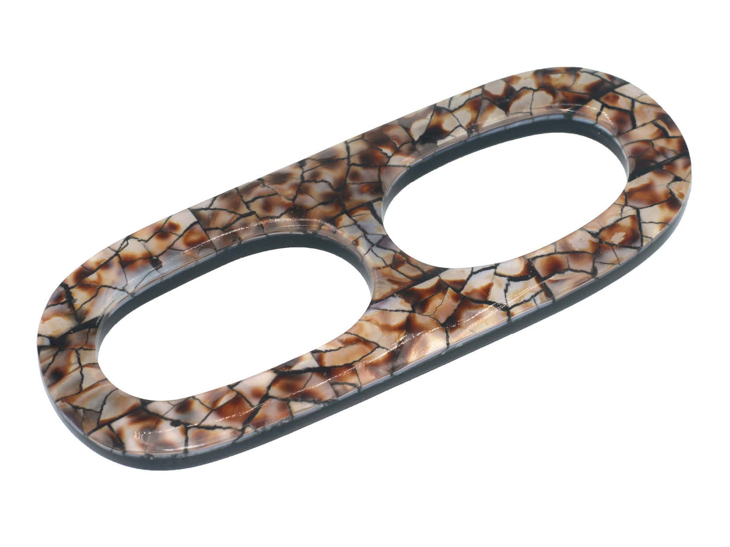 White Mother of Pearl Scarf Ring - X Large