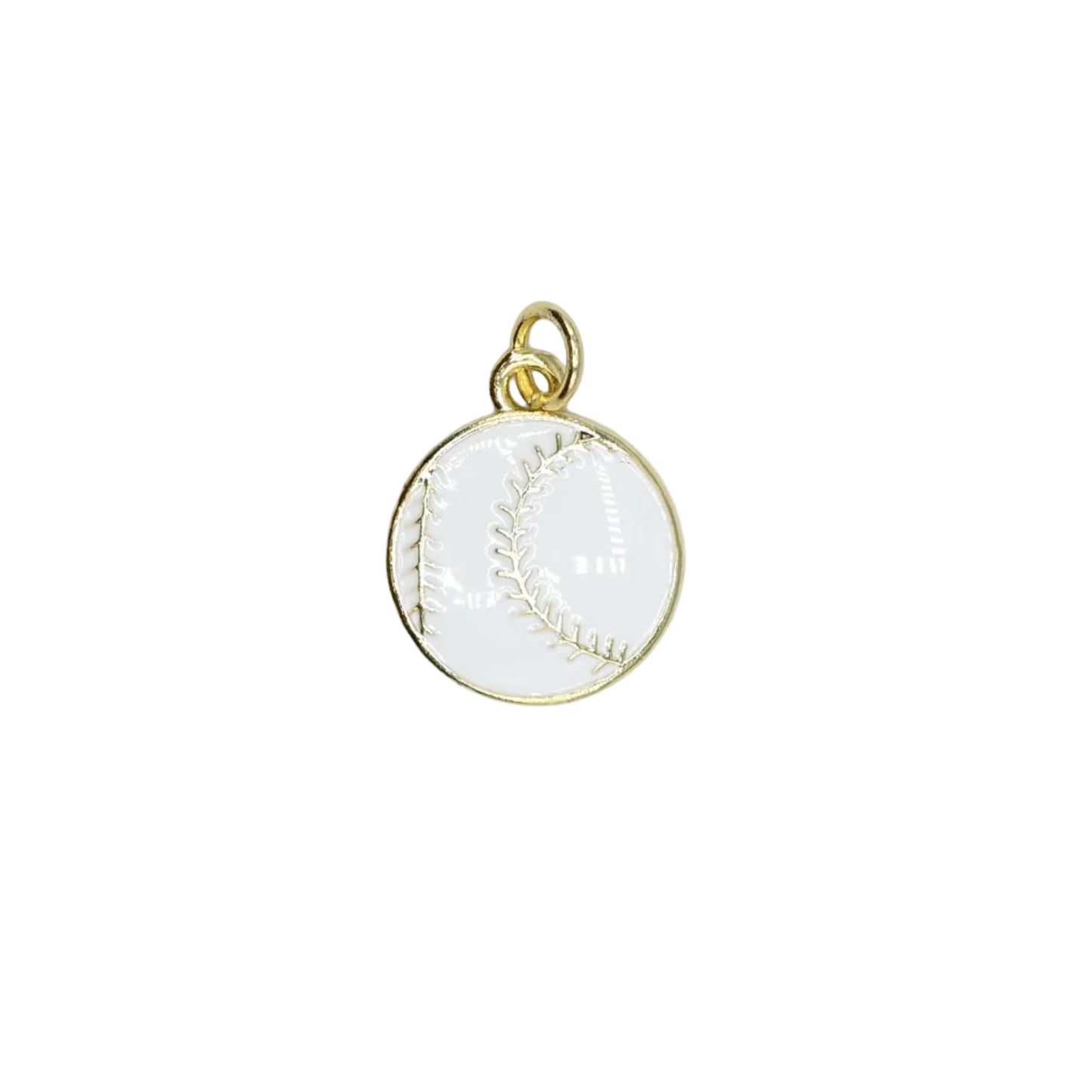Baseball Charm Pendant | 18K Gold-Filled