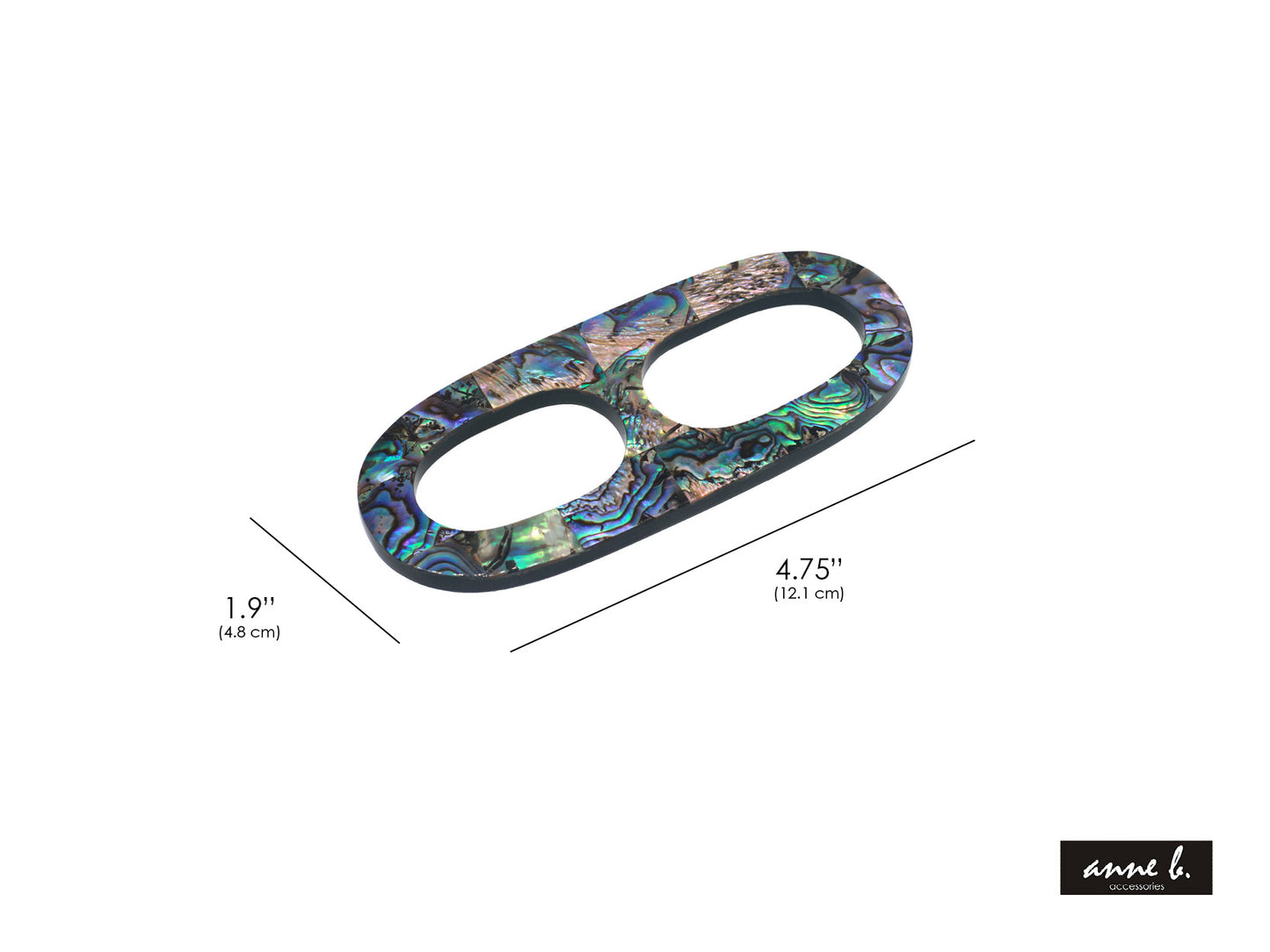 Paua Shell Scarf Ring - X Large