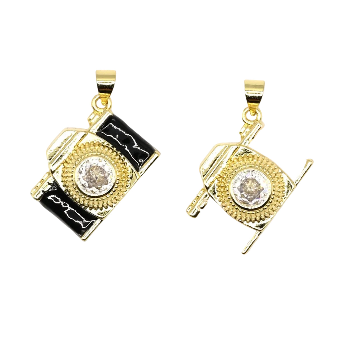 Luxury Camera Charm Pendant | 18K Gold-Filled