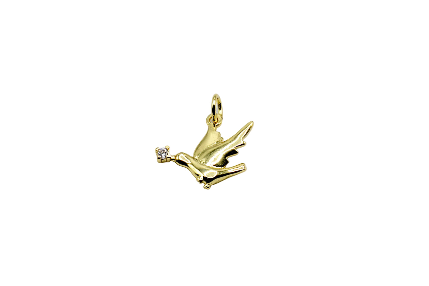 Gold Bird Charm Pendant | 18K Gold-Filled