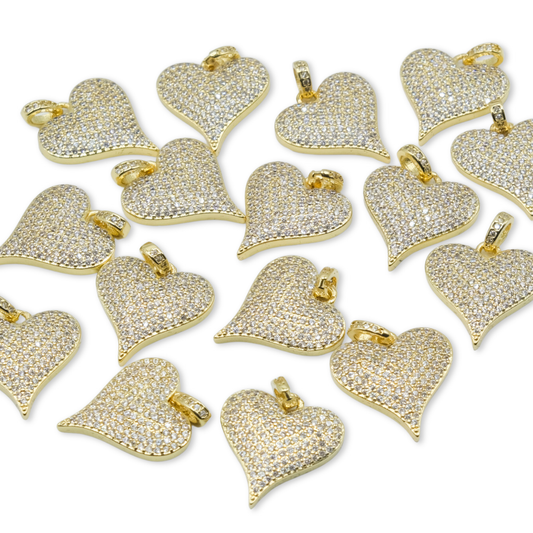 Style 90 - 18K Gold Filled Heart Charm