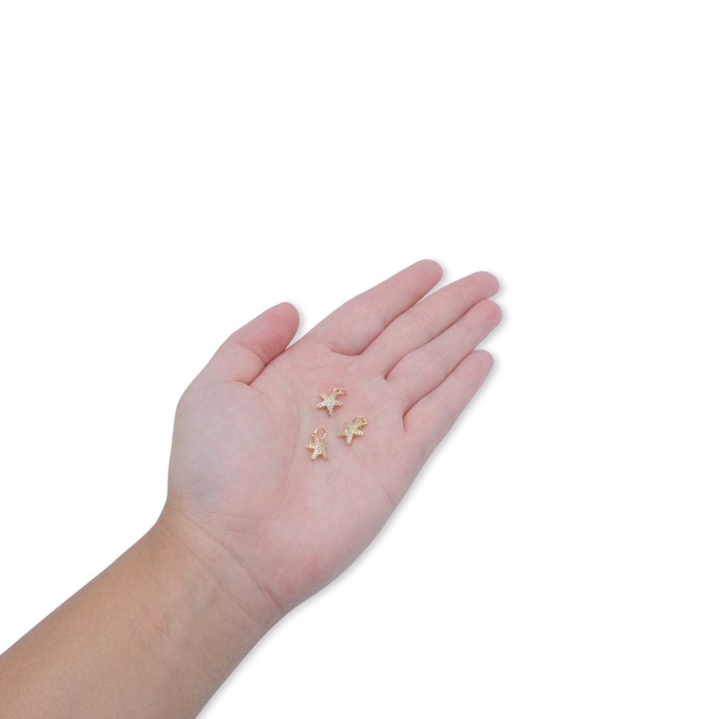 Gold Small Starfish Charm