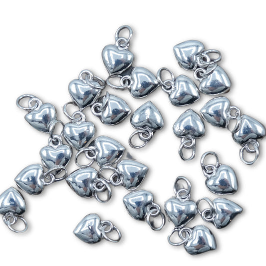 Mini Silver Heart Charm