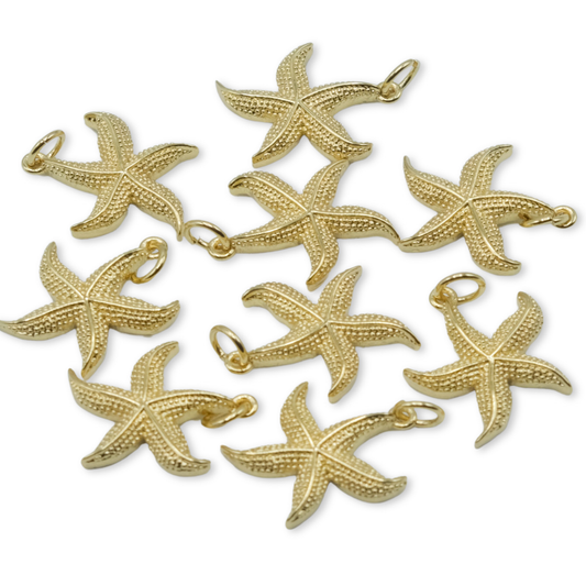 Style 15 - 18K Gold Filled Starfish Charm