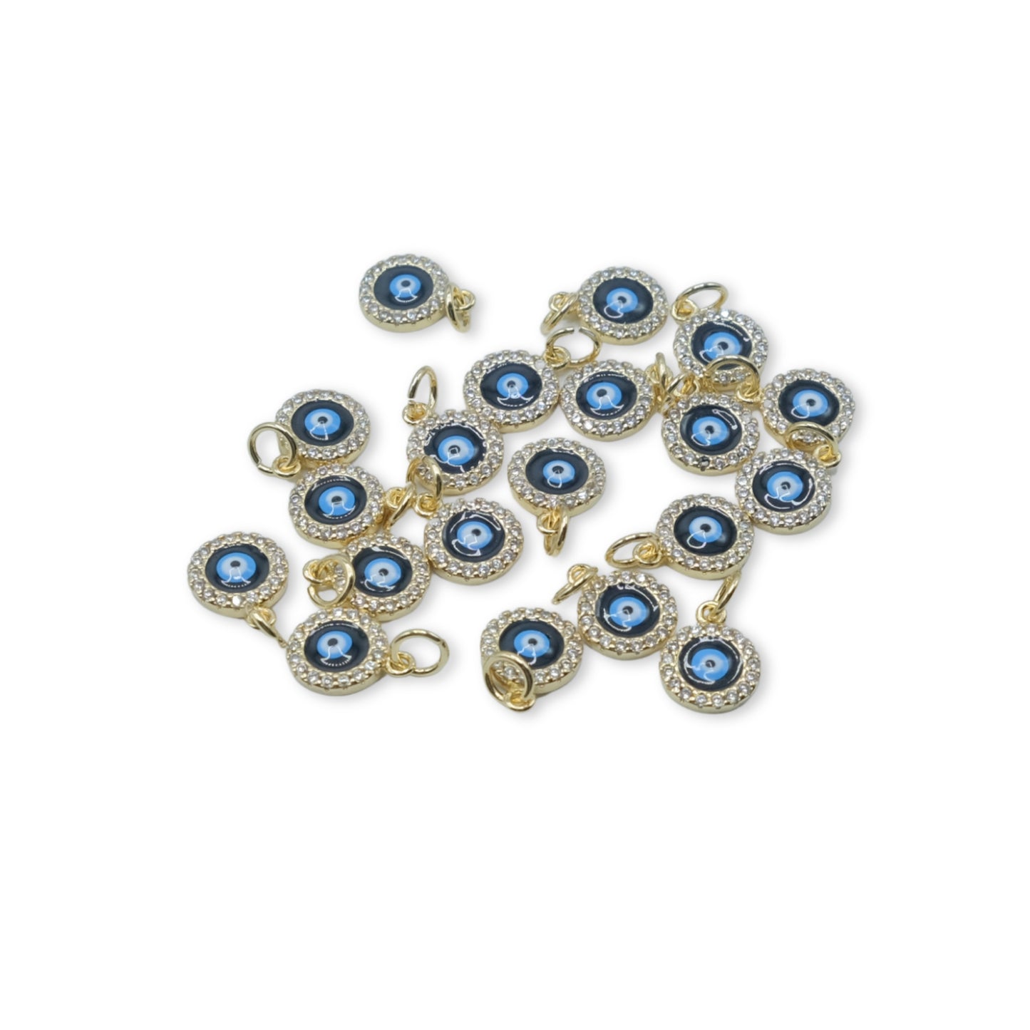 Gold Studded Evil Eye Charm