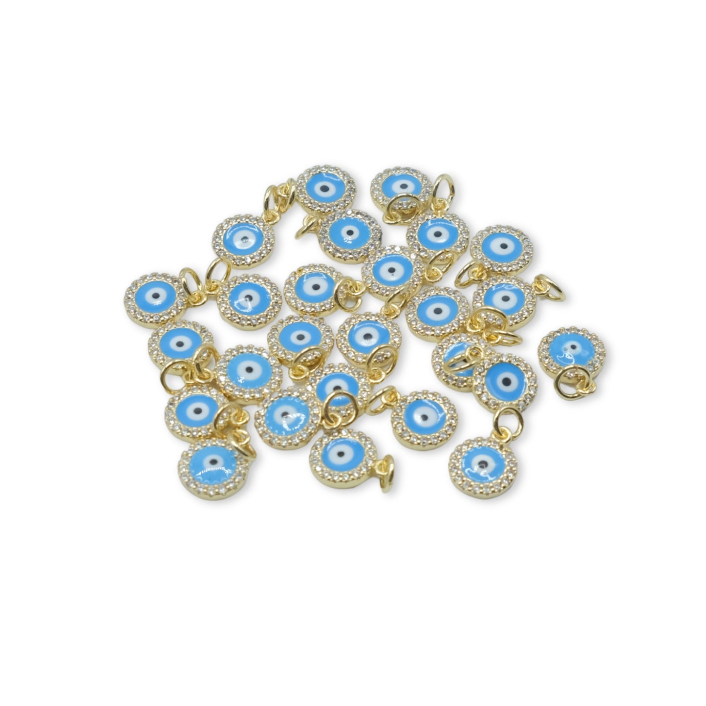 Gold Studded Evil Eye Charm