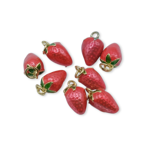 Style 12 - 18K Gold Filled Strawberry Charm