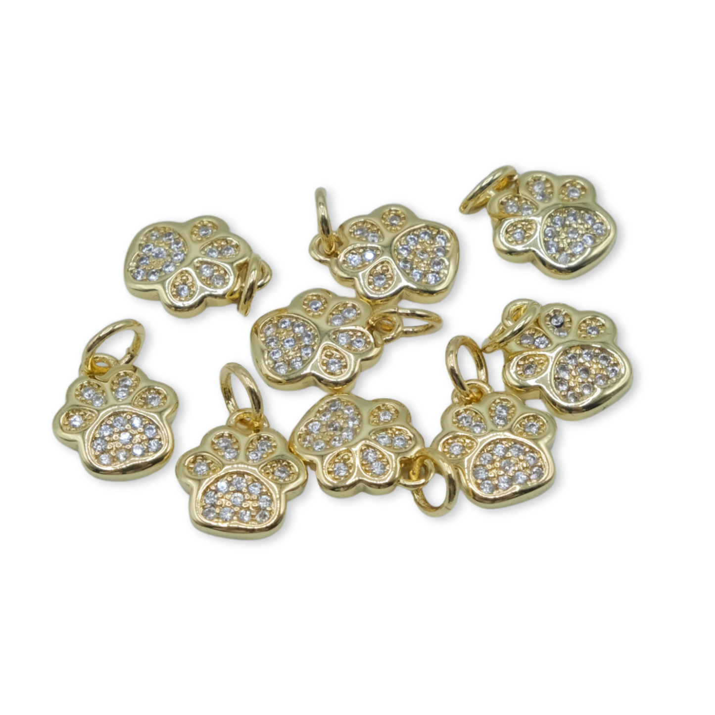 Style 70 - 18K Gold Filled Mini Paw Print Charm