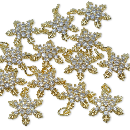 Style 41 - 18K Gold Filled Snowflake Charm