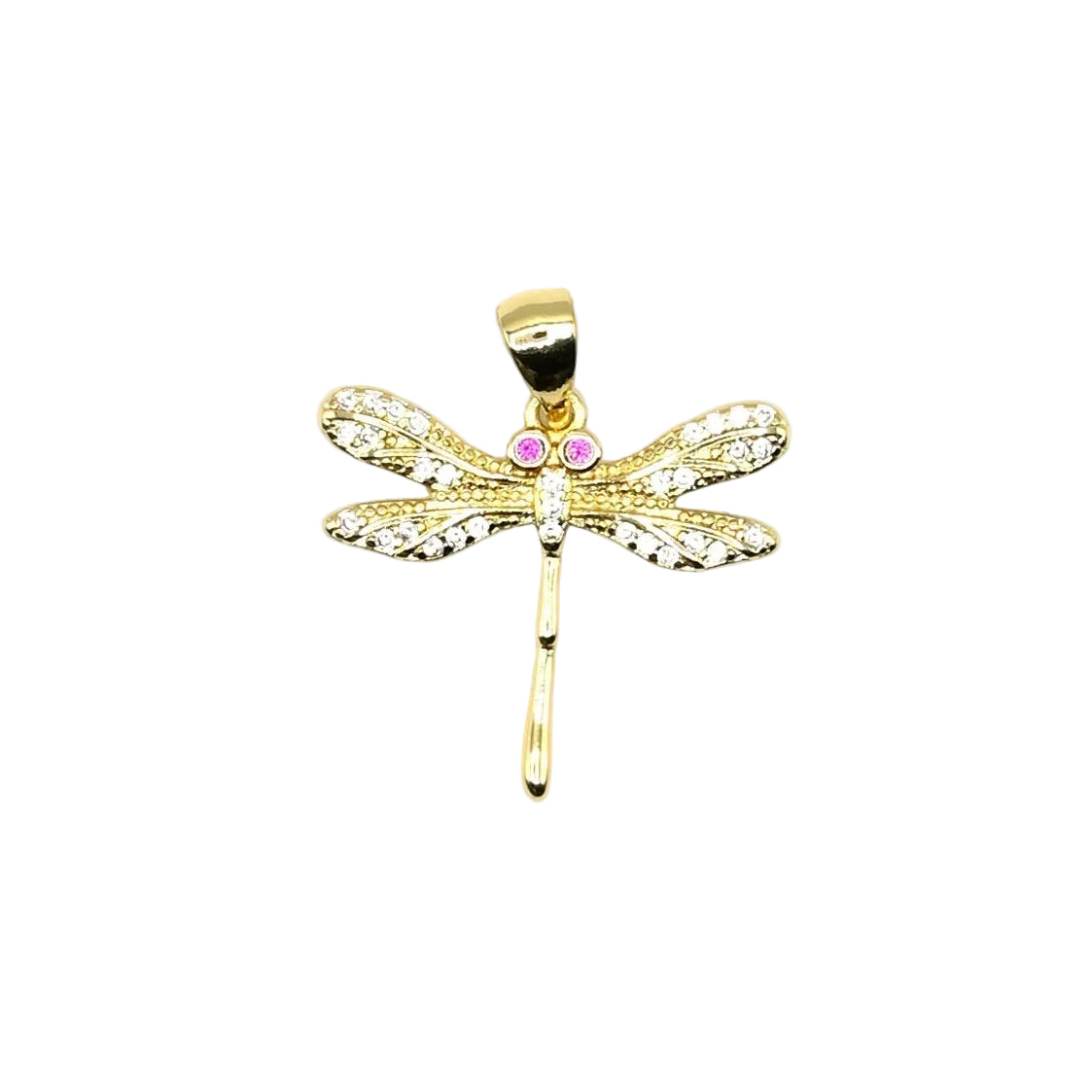 Large Dragonfly Charm Pendant | 18K Gold-Filled