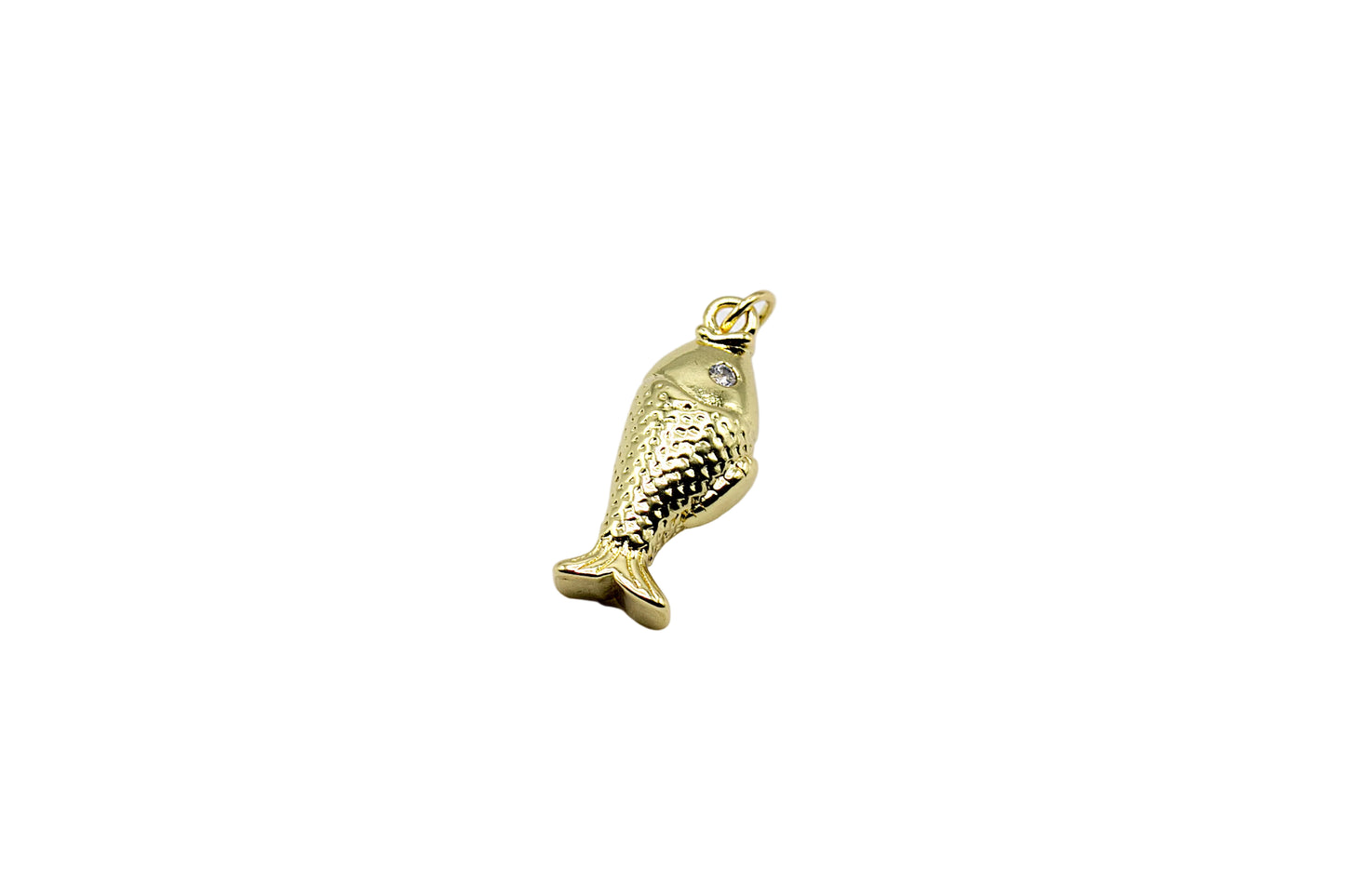 Fish Charm Pendant | 18K Gold-Filled & Silver Plated