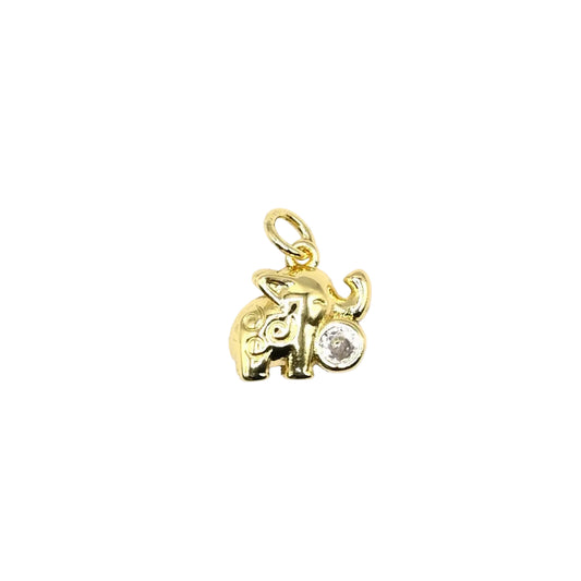 Lucky Elephant Charm Pendant | 18K Gold-Filled