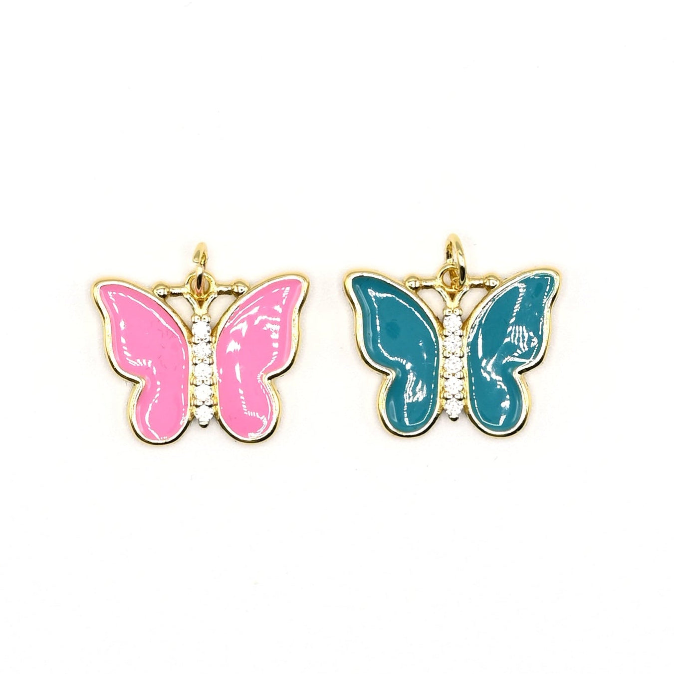 Large Colorful Butterfly Charm | 18K Gold-Filled
