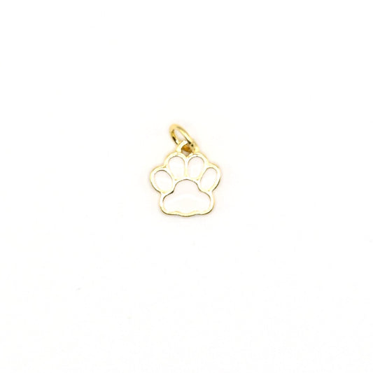 White Paw Charm Pendant | 18K Gold-Filled