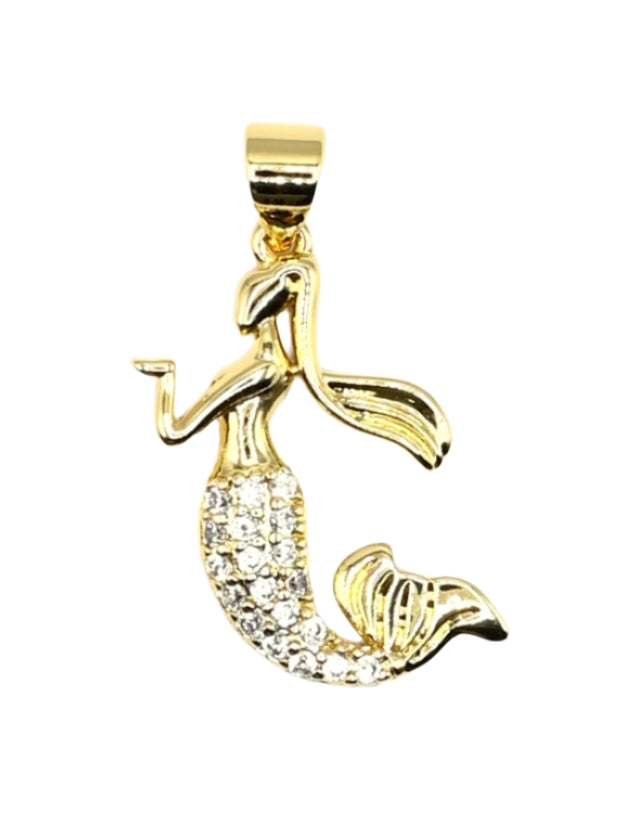 Mermaid Charm Pendant | 18K Gold-Filled