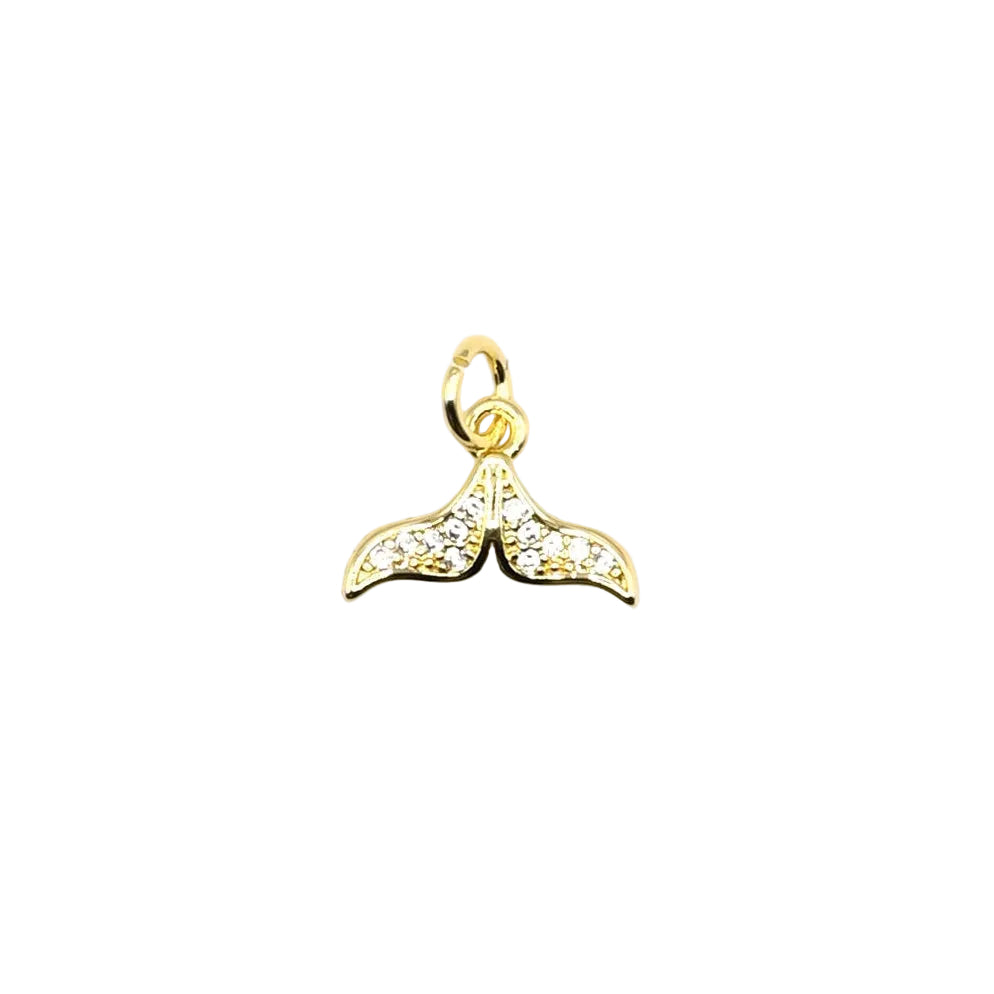 Whale Tail Charm Pendant | 18K Gold-Filled