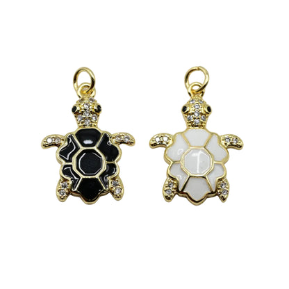 Large Sea Turtle Charm Pendant | 18K Gold-Filled