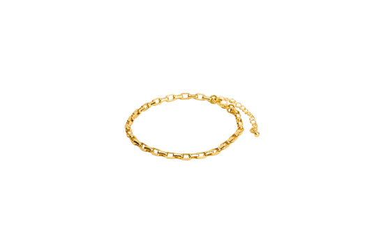 Lucia Box Link Bracelet | 18K Gold-Filled