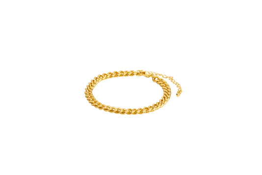 Roma Cuban Bracelet | 18K Gold-Filled & Silver