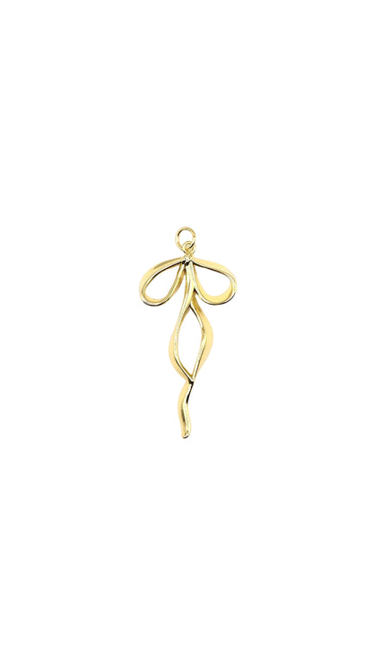 Sculptural Bow Charm | 18K Gold-Filled