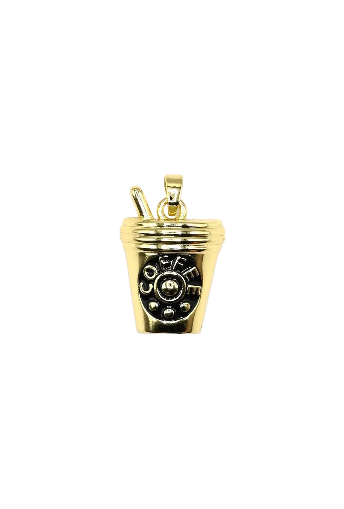 Coffee Cup Charm Pendant | 18K Gold-Filled