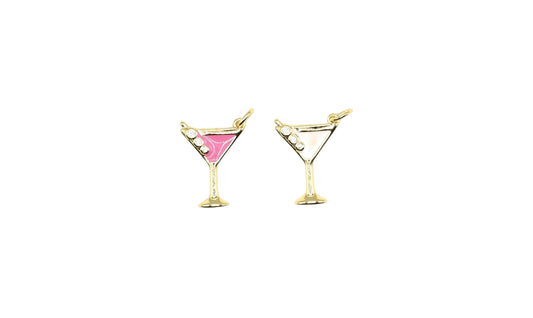 Cocktail Glass Charm | 18K Gold-filled