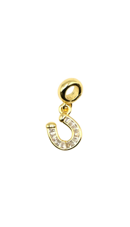 Lucky Horseshoe Charm | 18K Gold-Filled & Silver Plated