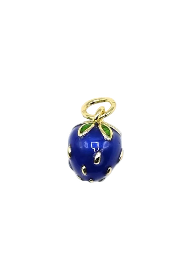 Blue Berry Charm Pendant | 18K Gold-Filled