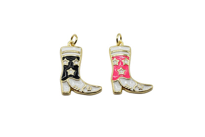 Cowboy Boot with StarCharm Pendant | 18K Gold-Filled